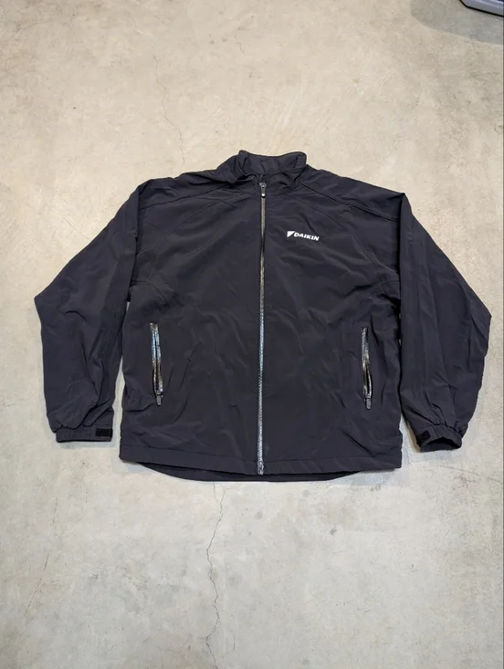 FootJoy Tour Collection Mens L Black Full-Zip Windbreaker Jacket Flaw Company