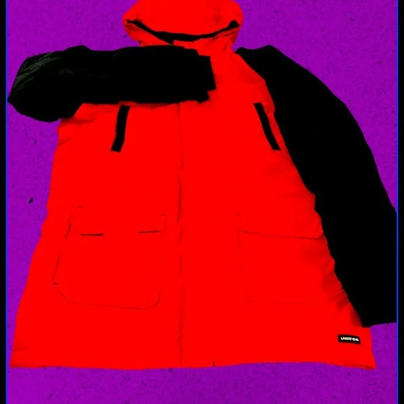 Red/Black Land’s End Coat