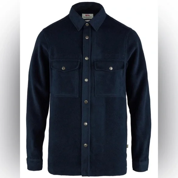 FJALLRAVEN CANADA SOLID SHIRT - NIGHT SKY Navy Blue Men’s Small Button Up NWT