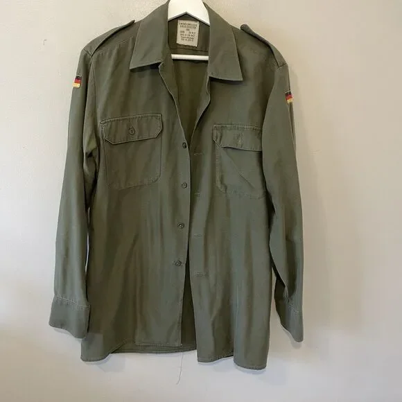 Vintage 1989 Army Coat Shirt Sz 39/40 Mens Military