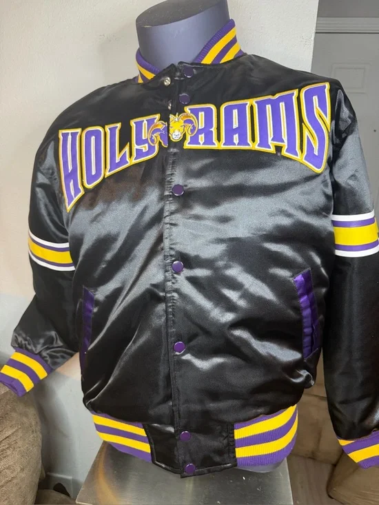 NWT John Wall #11 HolyRams high school Satin Jacket Men’s Large