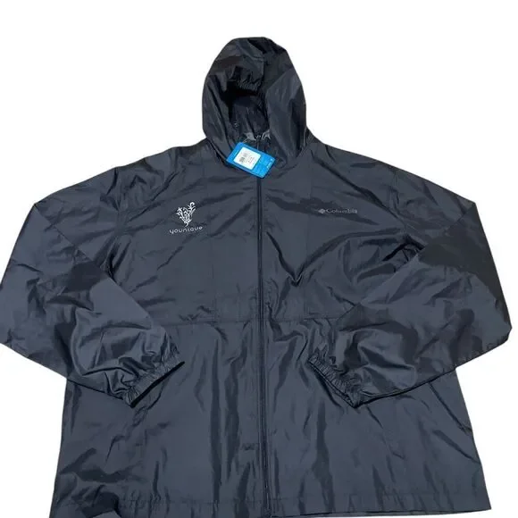 Columbia Flashback Windbreaker Jacket Mens XL Blue Full Zip UPF 40 KM3972-011