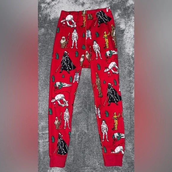 HANNA ANDERSSON Star Wars Character Kids Pajama Pants in Red Size 5
