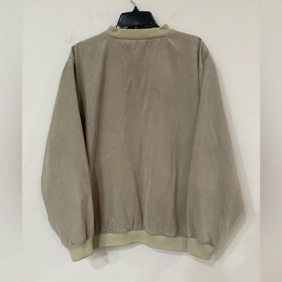 PGA TOUR Collection V-Neck Olive Green Golf Pullover Size M Preloved.
