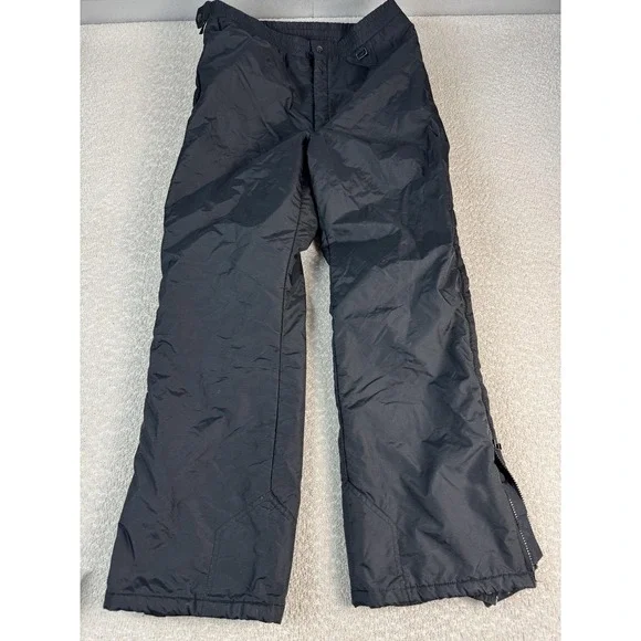 Obermeyer‎ Tundra Snow Pants Mens XL Black Insulated Ski Adjustable Waist Zip