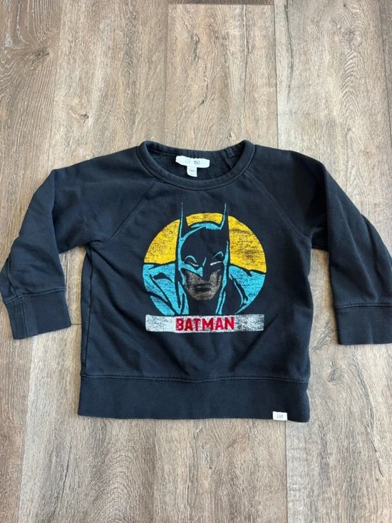 GAP Kids Batman Black Graphic Sweatshirt, size 4T