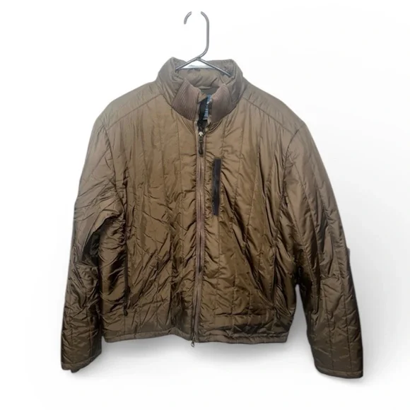 Vintage Polo by Ralph Lauren Quilted Puffer Jacket Brown 2000s‎ Outdoor Coat