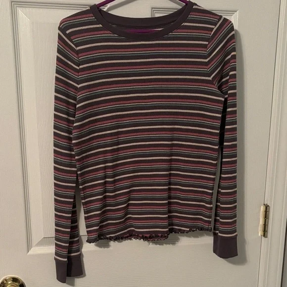 Kids Striped long sleeve top Sz XL