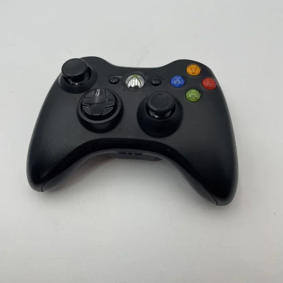 Official Microsoft Xbox 360 Black Wireless Controller Model 1403