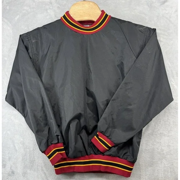 Russell Blank Crewneck‎ Windbreaker Lined Vintage USABlack Men's Size M