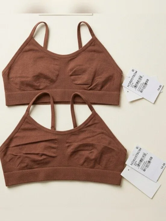 Nordstrom Girls Unpadded 2pc Bralette Bundle