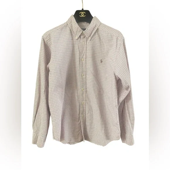 Ralph Lauren Youth Long Sleeve Button Up Shirt Size 14/16