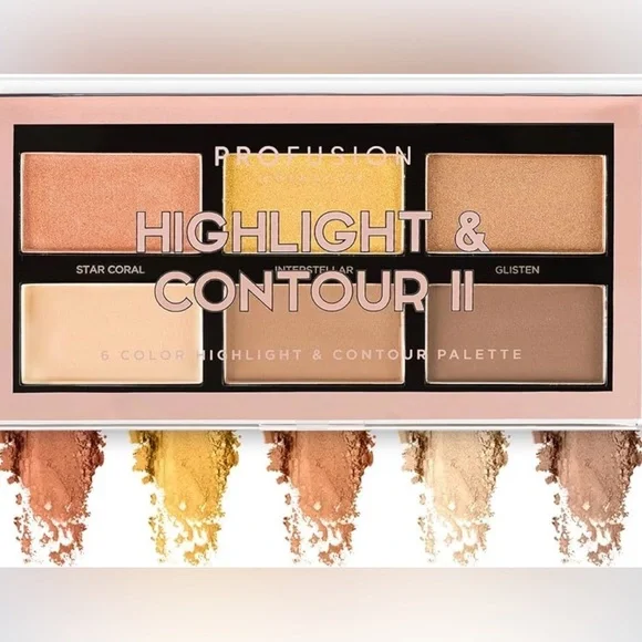Brand New Profusion Cosmetics Highlight and Contour II Palette