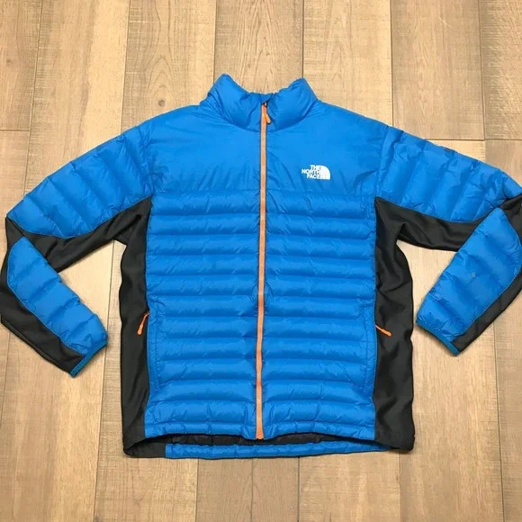 The North Face 700 Summit Series Down Jacket Mens XL Blue Goose Puffer Nylon