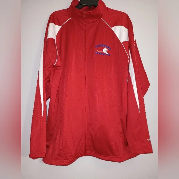 Men's Alleson‎ Red and White Athletic Jacket XL
