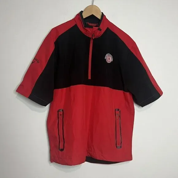 Callaway Red Swing Tech Rain Windshirt Medium