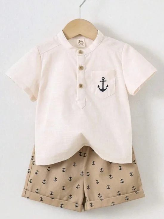 Toddler Boy Two Piece Vacay Set - 12-18M