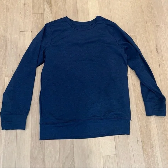 Rockets of Awesome Boys Tech Long Sleeve Shirt Navy Blue Size 10/12 NEW