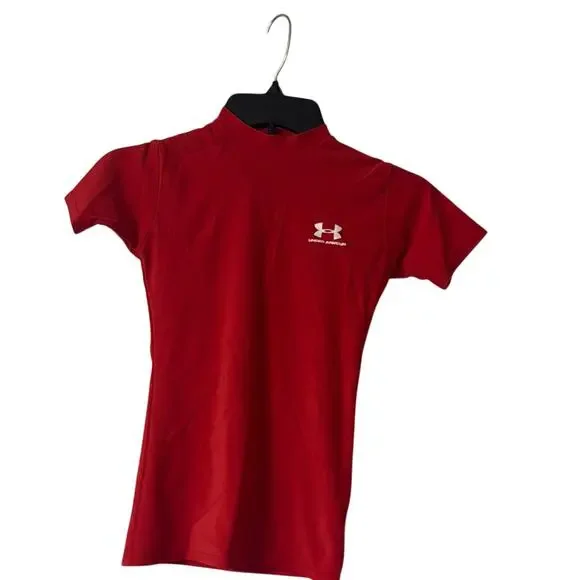 Under Armour Red Short Sleeve Tee Youth Medium