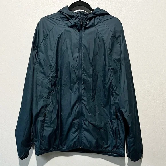 NIKE JORDAN- Dark Green Windbreak Rain Jacket Size XL