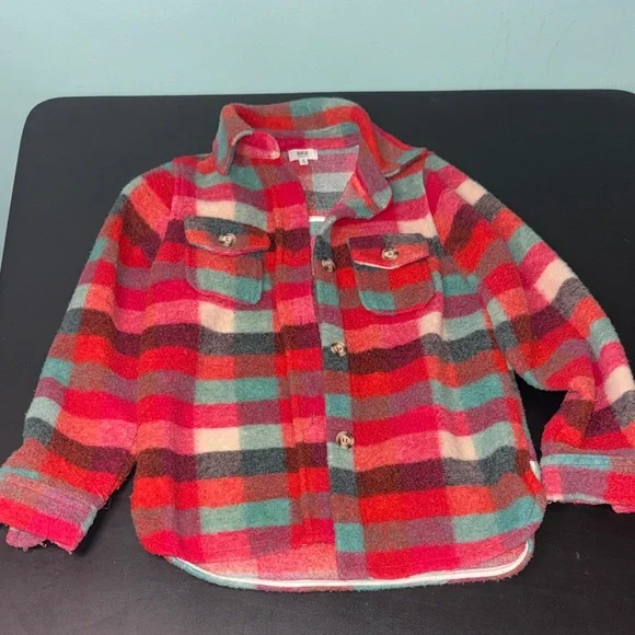 BKE Buckle Youth Plaid Flannel Shirt jacket Bundle any girls items & save big