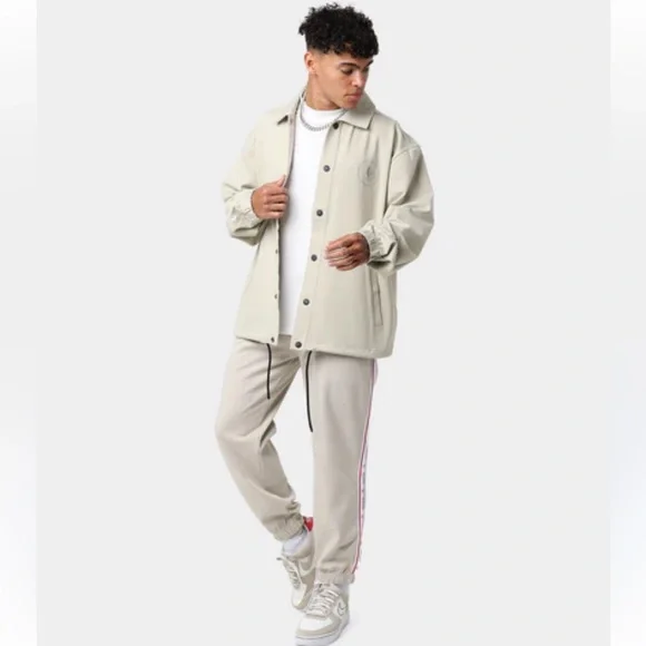 Boss light tan NBA Collaboration Coach Jacket L