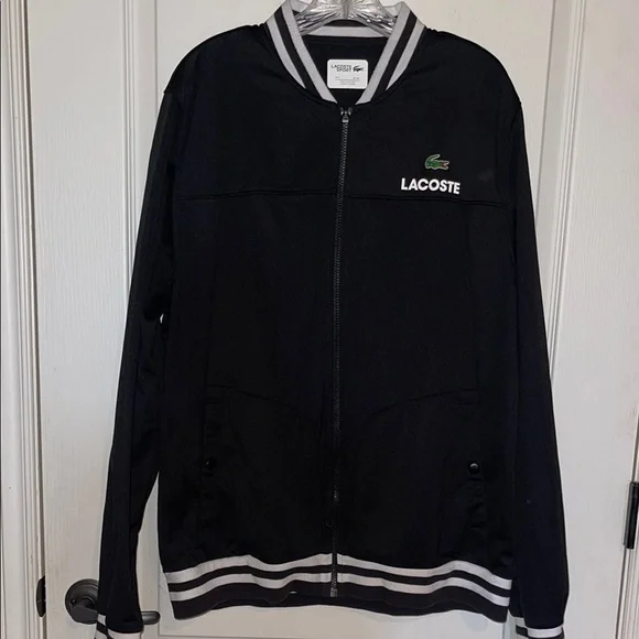 Lacoste Men's Black Bomber Jacket