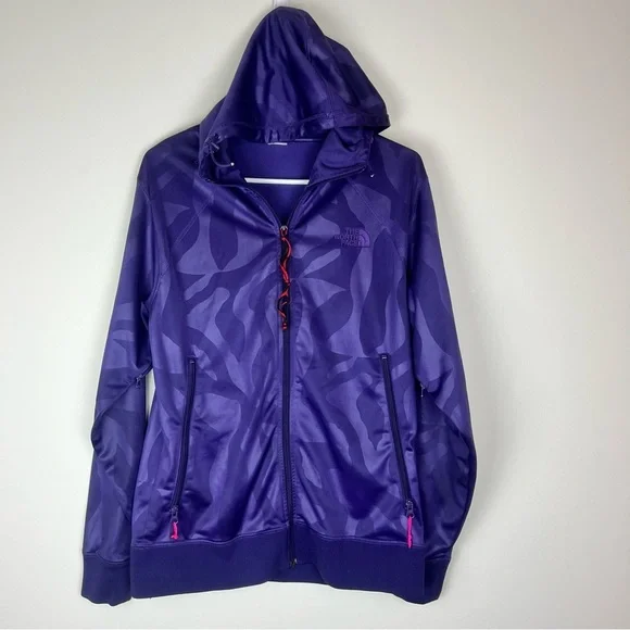 THE NORTH FACE Men’s Khumbu Climbing Patch Hoodie Jacket Purple Camo