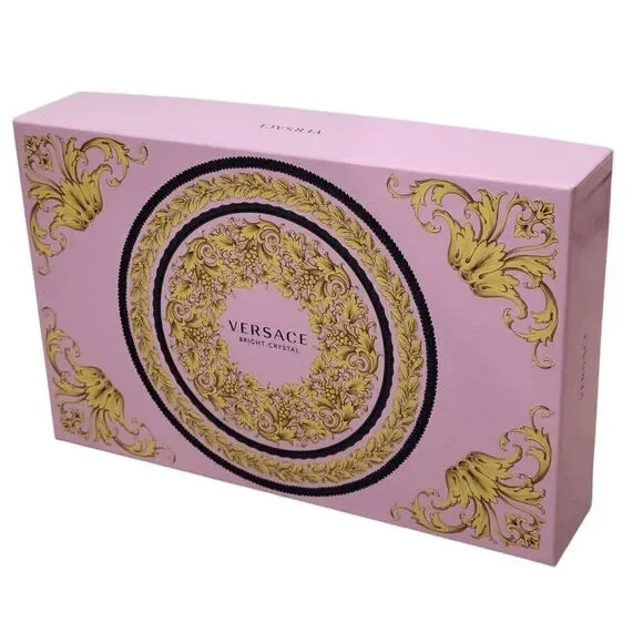 VERSACE Bright Crystal EMPTY Authentic Large Pink Gift Box 13,5