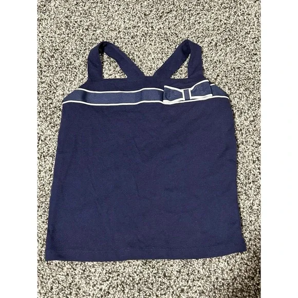 Bb7 Janie and Jack size 4 navy blue tank top shirt‎