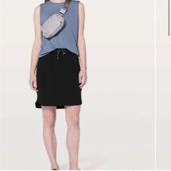 Lululemon Black Skirt with Drawstring