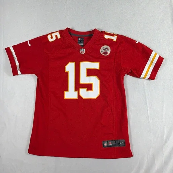 Nike Kansas City Chiefs Patrick Mahomes Jersey Youth Kids Red Size L 14-16
