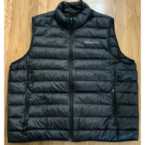 Eddie Bauer EB650 Down Puffer Vest 2XL‎ Black Gorpcore Minimalist Winter Layer