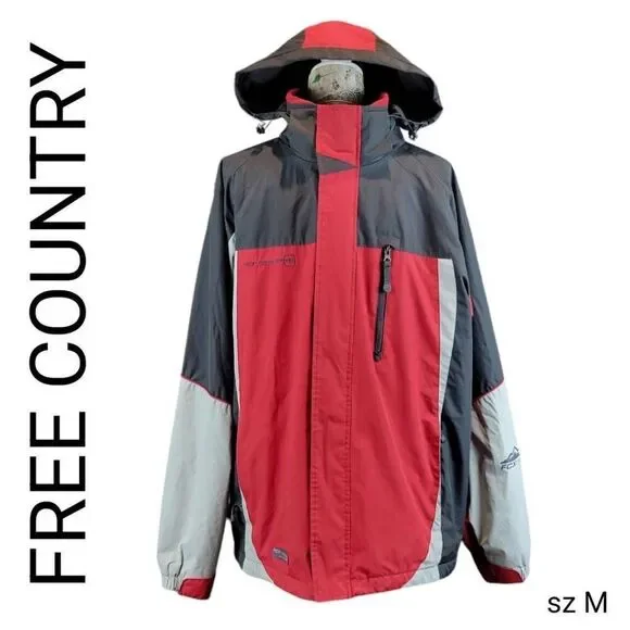 Free Country Sportswear Performance Outdoor Sports Hooded Jacket Coat