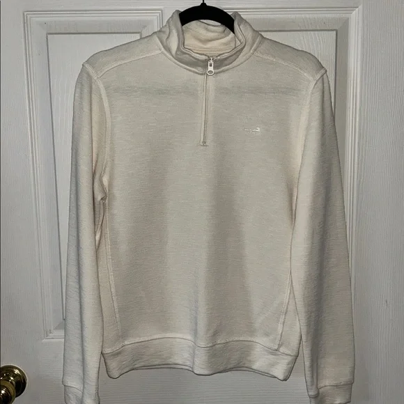 Class Club Boys Ivory 1/4 Zip Long Sleeve Pullover‎ Size 14/16