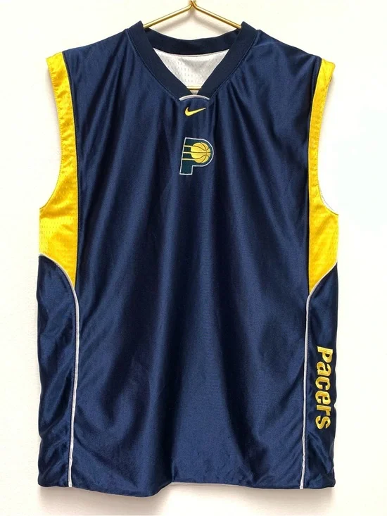 Vintage Nike Indiana Pacers Basketball Jersey Reversible Youth XL Embroidered