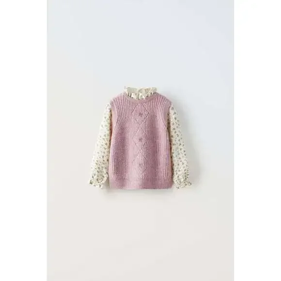 COMBINATION KNIT SWEATER