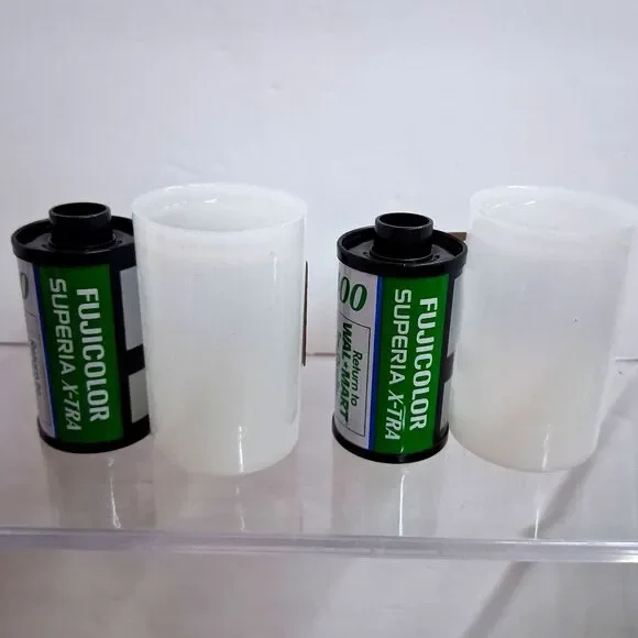 Fujifilm Superia X-TRA 400 35mm Color Film 2 Rolls 24 Exp Expired Fuji Canisters