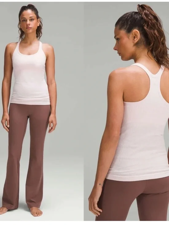 Lululemon‎ Ribbed Ebb to Street Tank Top Flush Off White W1AX1S Size 6