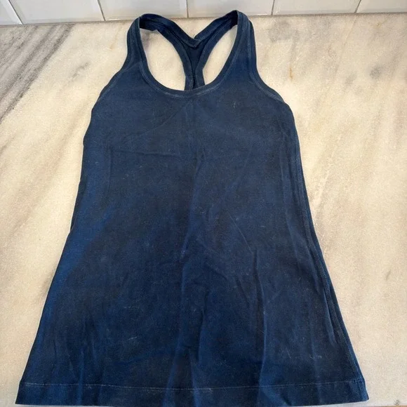 Lululemon Cool Racerback Dye Washed‎ Chambray Size 6