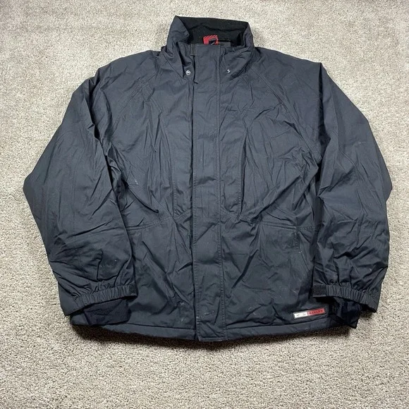 Vintage 90s Y2K Oakley Software Jacket Mens Large Nitro Fuel Full Zip Ski Black‎