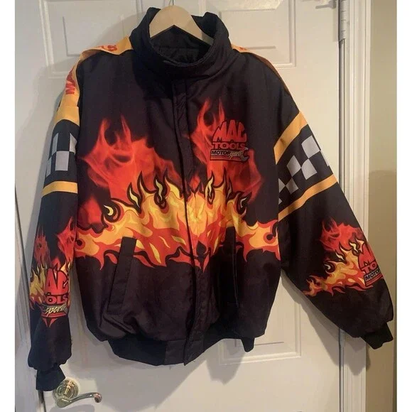 Mac Tools Vintage Swingster  Nascar Racing Jacket Size XL  Made In ISA