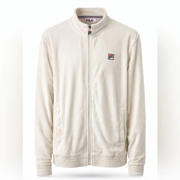 FILA Men's O-Fit Velour Track Jacket.