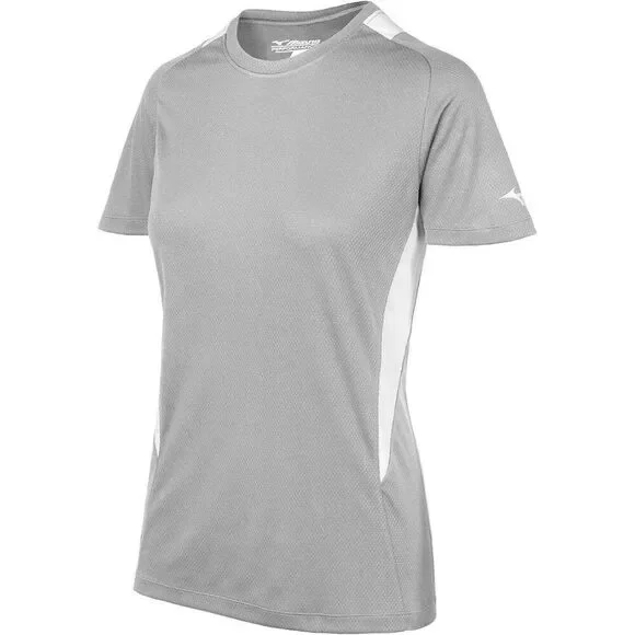Mizuno Youth’s Softball Crew Neck Jersey, Gray/White, Sz. L