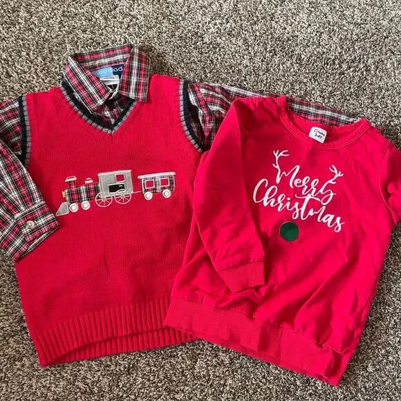 3T boys Christmas/winter clothing bundle