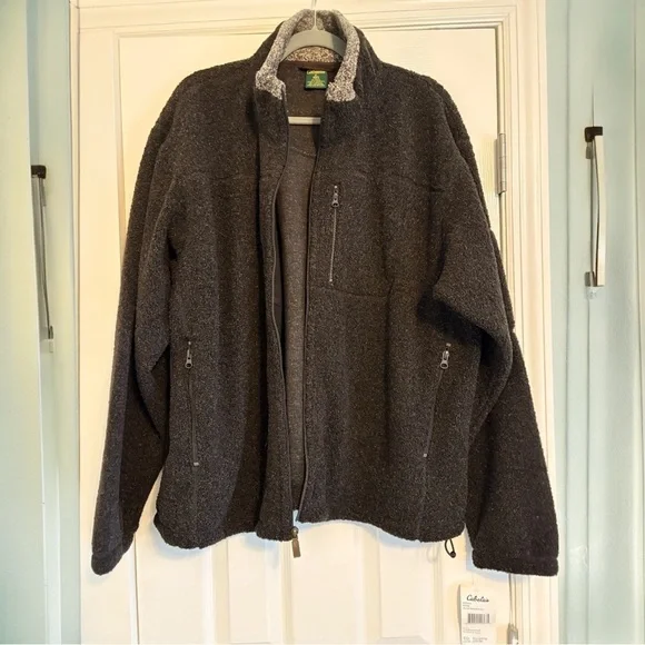 🔥 NWT Cabela’s Berber Fleece Jacket | Men’s XL | Rugged Outdoor Classic