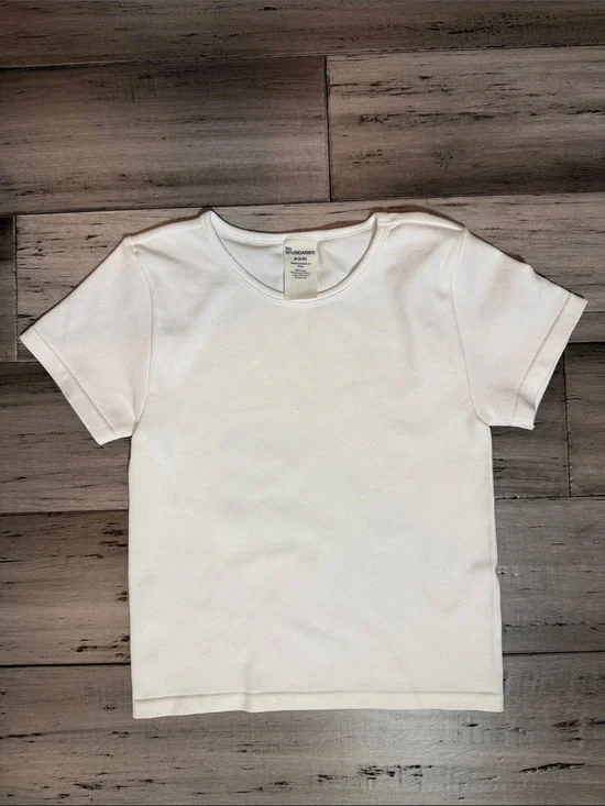 White Kids Short-Sleeve Tee - Classic Crewneck