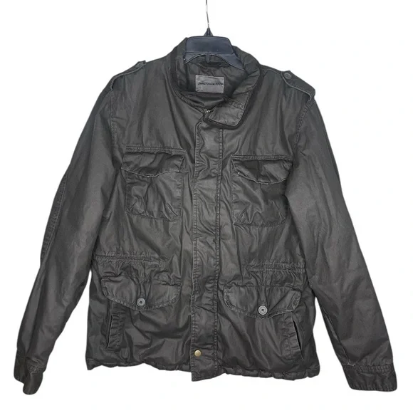 Johnston and Murphy dark brown cotton barn coat size large