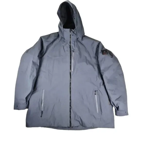 Bogner Fire + Ice Men's Ski Jacket Sz 56 3XL Black Gray WP Insulated Hooded Coat