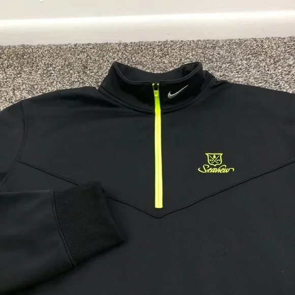 Seaview Golf Club Jacket Nike 1/2 Zip Tour Performance Therma Fit Mens Medium